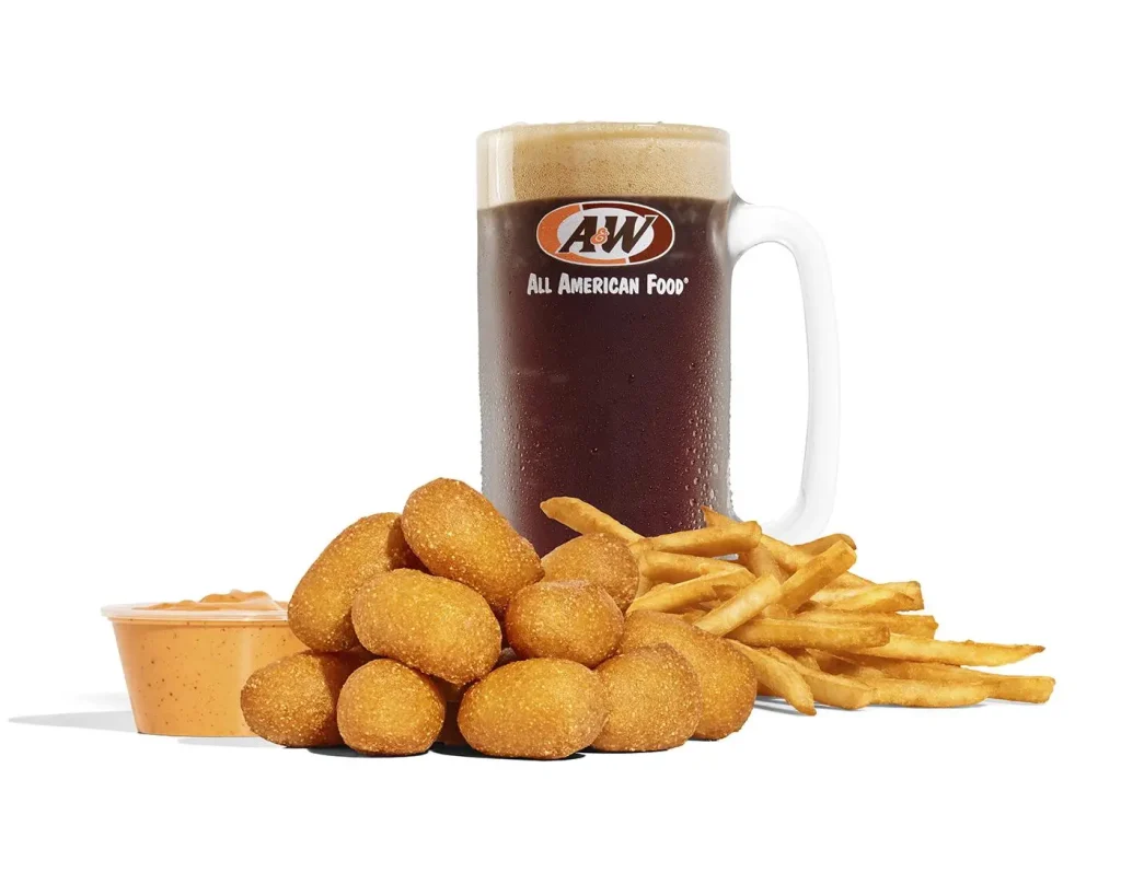 A&W 10pc. Corn Dog Nuggets Combo