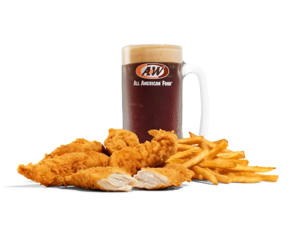 A&W 5 Chicken Tenders Combo