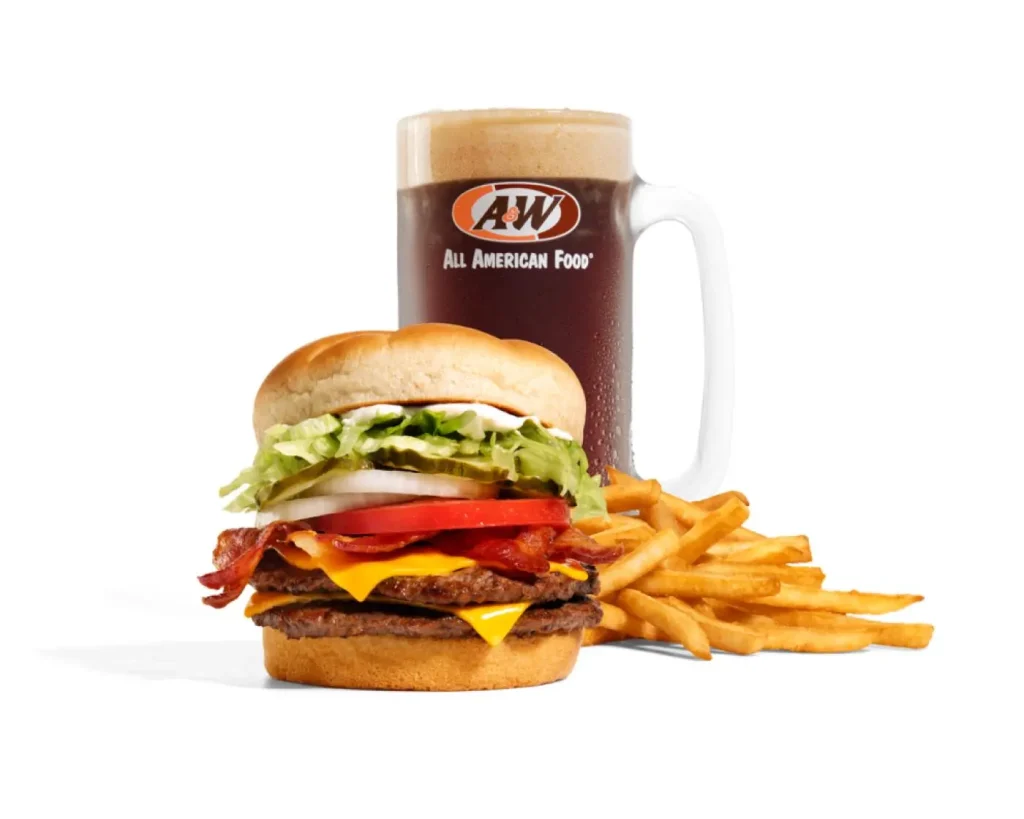 A&W Bacon Cheeseburger Combo