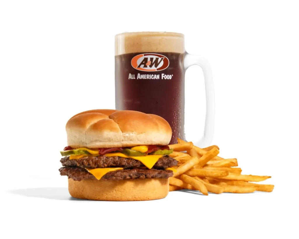 A&W Cheeseburger Combo