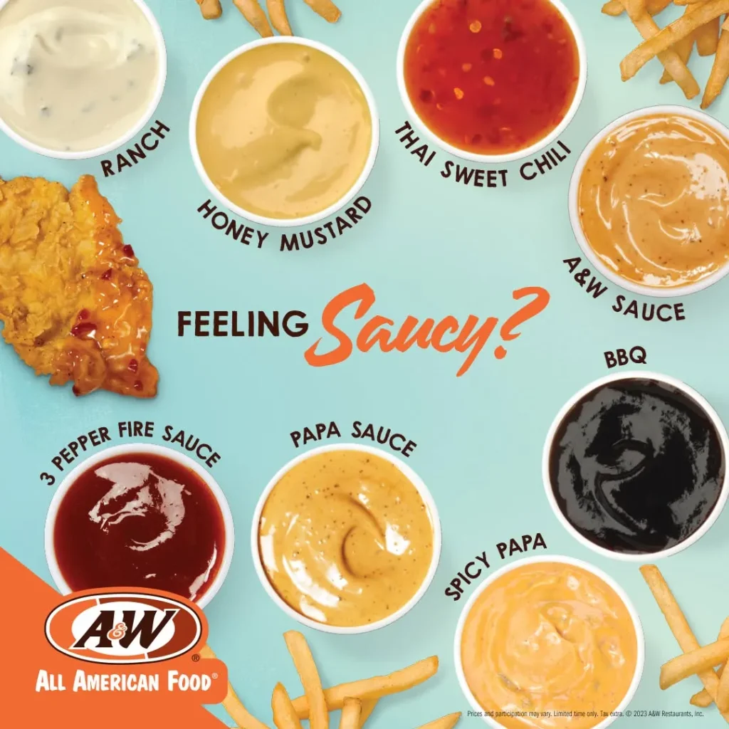 A&W Dipping Sauces