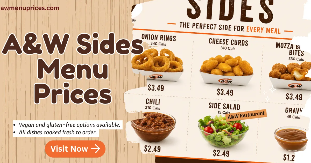 A&W Sides Menu With Prices, Calories & Nutrition PDF 2026