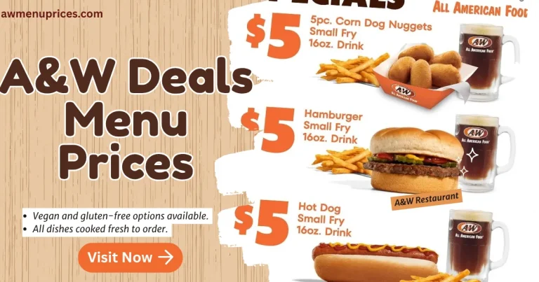 A&W Deals Menu Prices